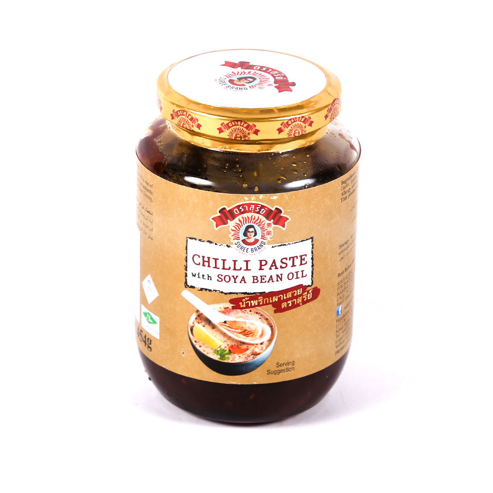 SUREE CHILLI PASTE WITH SOYA BEAN OIL 454 GM