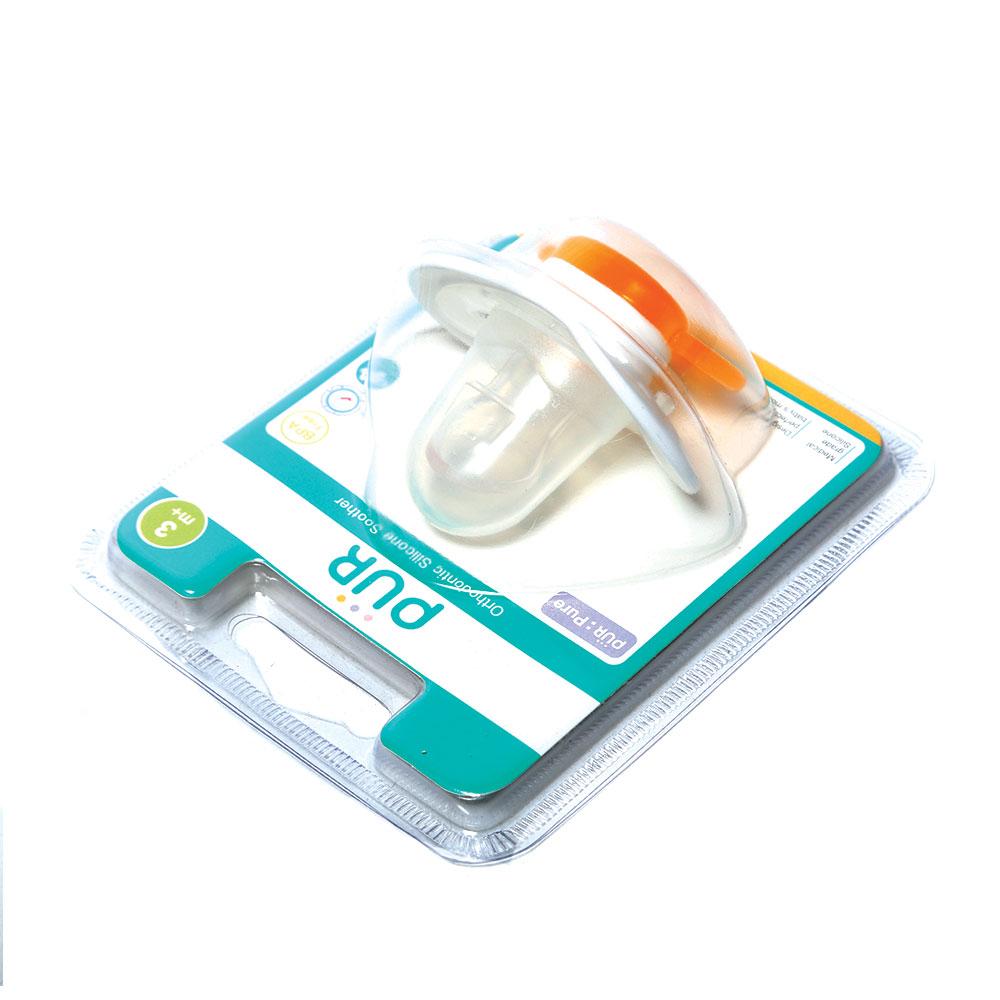 PUR ORTHODONTIC SILICONE SOOTHER 14017