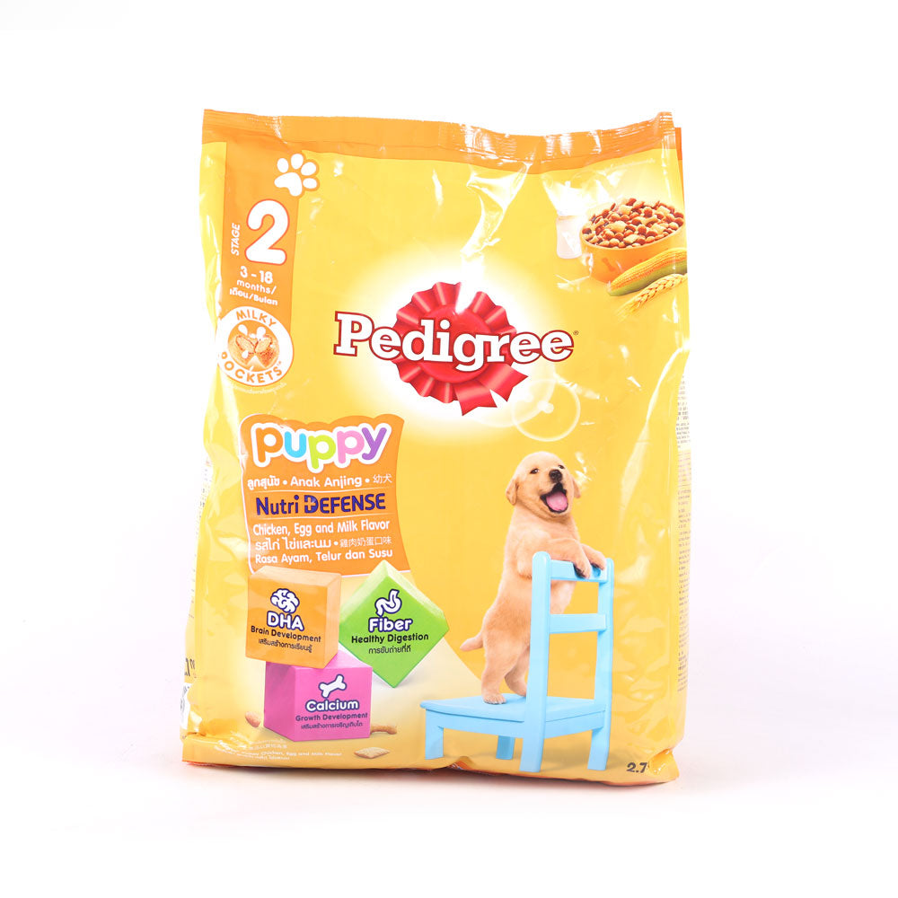 PEDIGREE DOG FOOD PUPPY CHICKEN EGG AND MILK 2.7 KG
