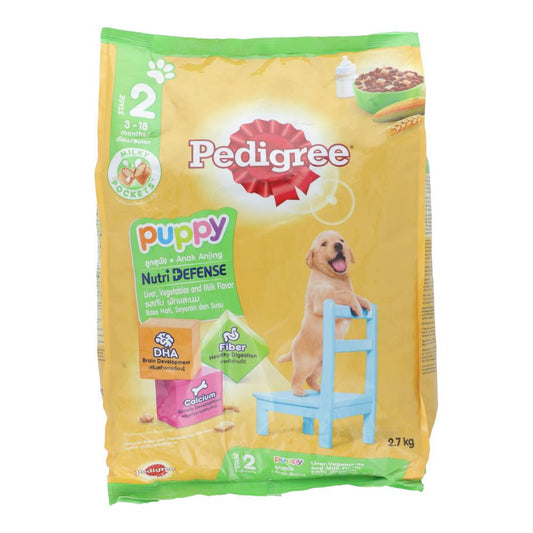 PEDIGREE DOG FOOD PUPPY LIVER VEGETABLE & MILK 2.7 KG