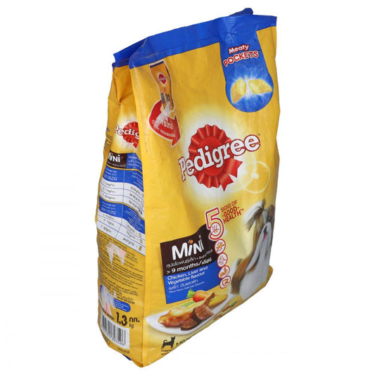 PEDIGREE DOG FOOD MINI CHICKEN LIVER & VEGETABLE 1.3 KG