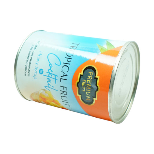 PREMIUM CHOICE FRUIT COCKTAIL TROPICAL TIN 565 GM