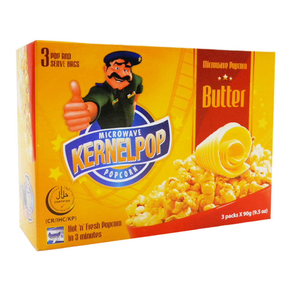 KERNEL POPCORN BUTTER 3X90 GM