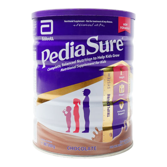 PEDIASURE MILK POWDER MILK CHOCOLATE TIN 850 GM