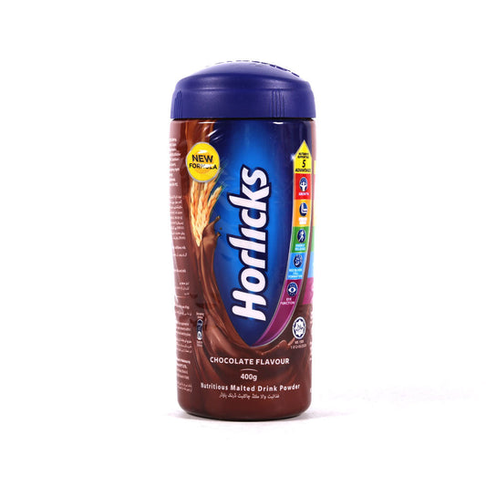 HORLICKS DRINKING POWDER CHOCOLATE JAR 400 GM