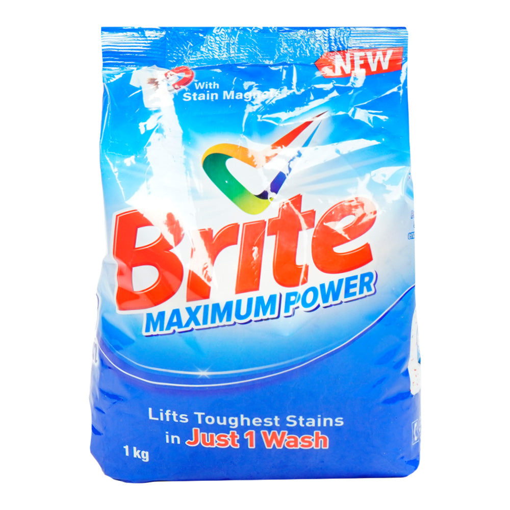 BRITE WASHING POWDER MAXIMUM POWER 1 KG