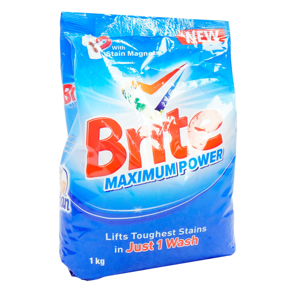 BRITE WASHING POWDER MAXIMUM POWER 1 KG