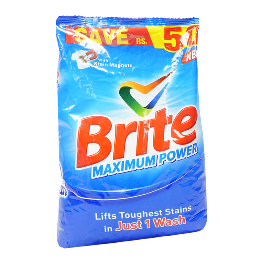 BRITE WASHING POWDER MAXIMUM POWER 2 KG