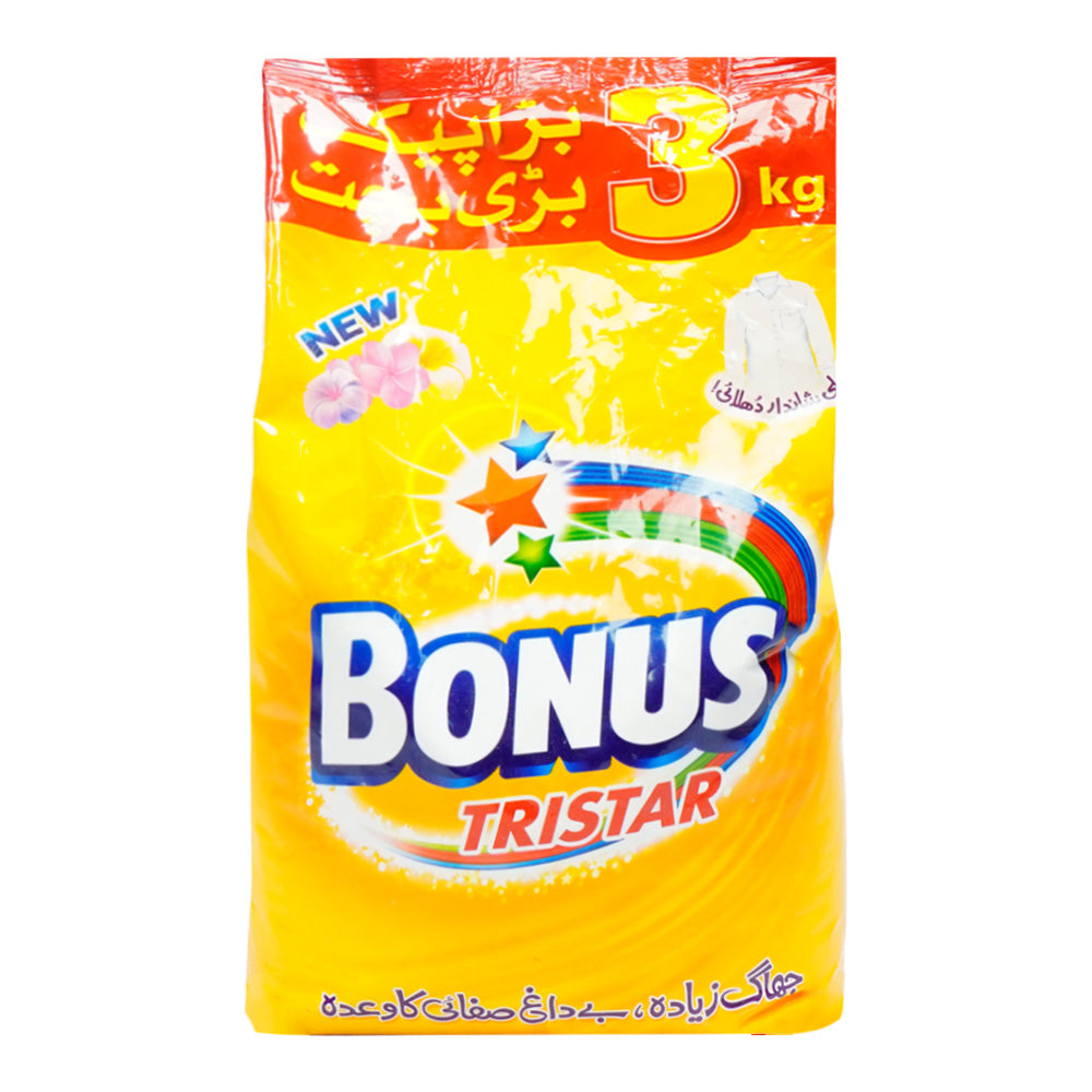 BONUS TRI STAR WASHING POWDER 3KG