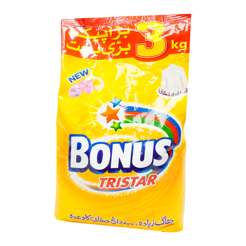 BONUS TRI STAR WASHING POWDER 3KG