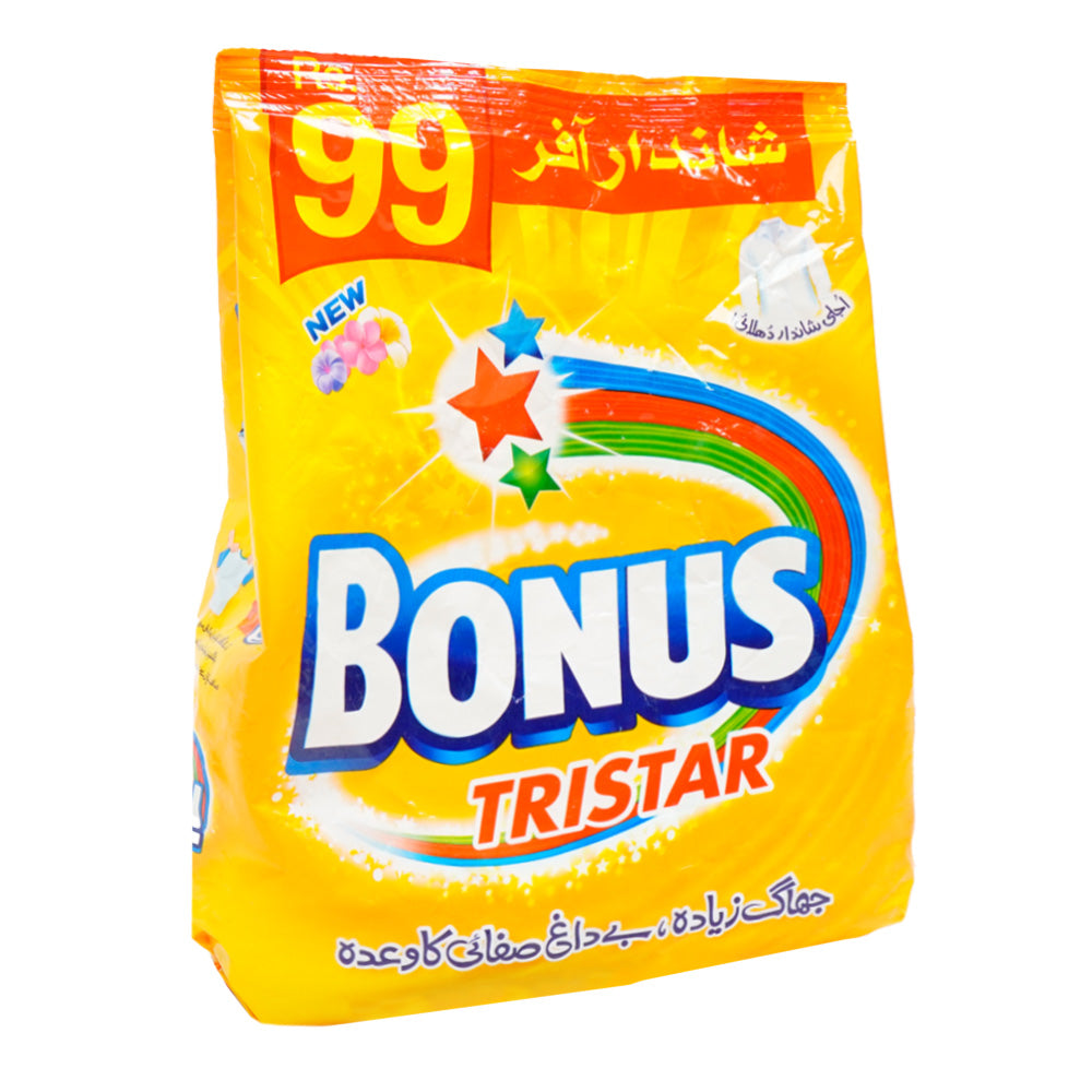 BONUS WASHING POWDER TRISTAR POUCH 485 GM