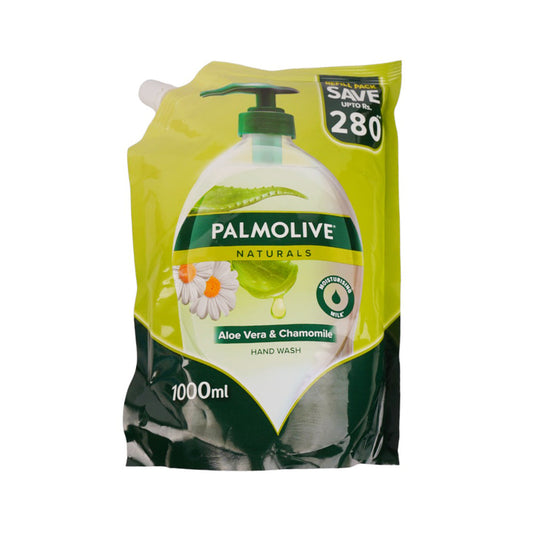 PALMOLIV HAND WASH ALOE VERA AND CHAMOMILE REFILL POUCH 1000