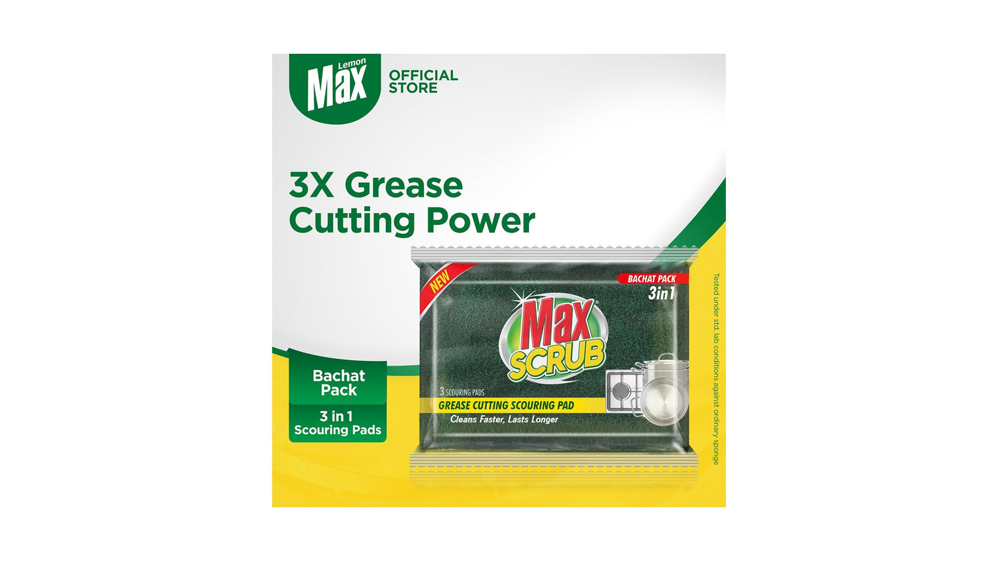 MAX GREASING CUTTING MULTI LARGE 3 IN 1 SCOURING PAD