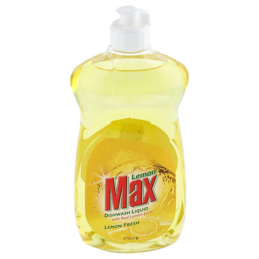 LEMON MAX DISHWASH LIQUID LEMON FRESH 475 ML