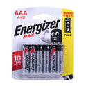 ENERGIZER AAA MAX BOUNUS PACK 4+2