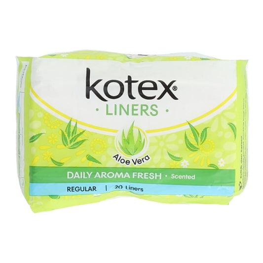 KOTEX SANITARY PADS DAILY AROMA FRESH ALOE VERA SCENTED 20PC