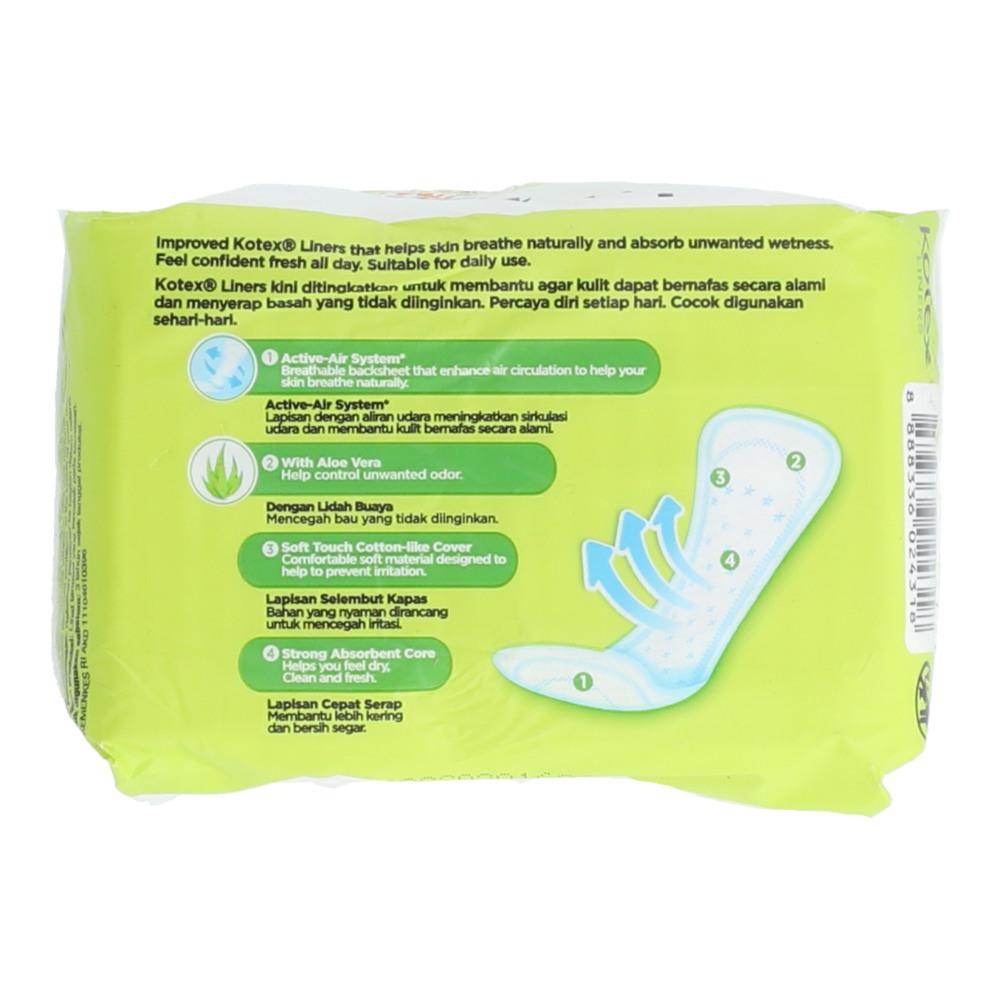 KOTEX SANITARY PADS DAILY AROMA FRESH ALOE VERA SCENTED 20PC