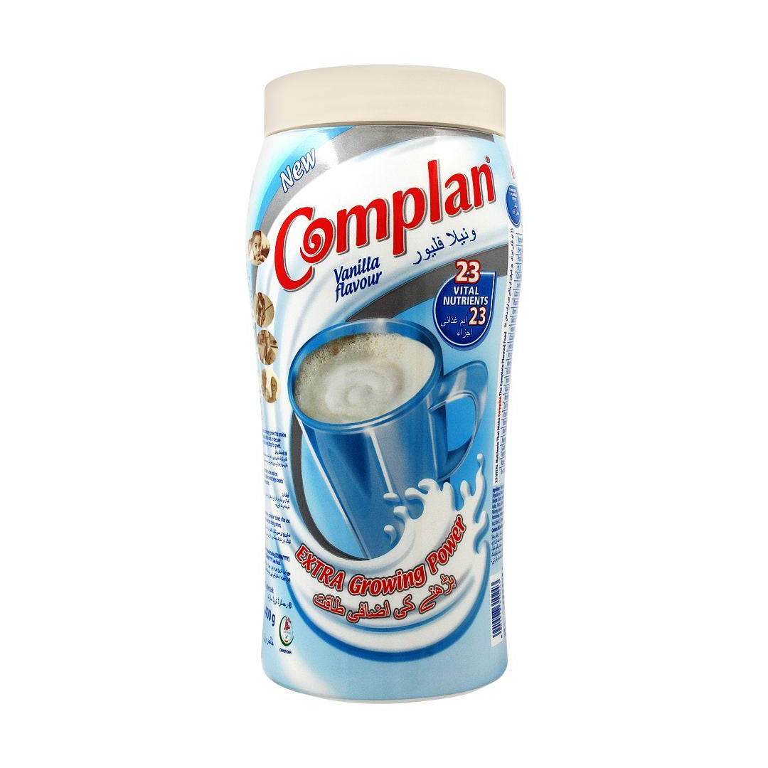 COMPLAN VANILLA FLAVOUR DRINKING POWDER JAR 400GM