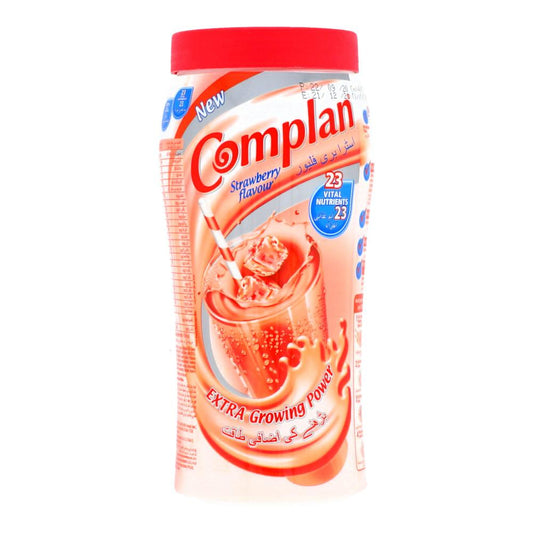 COMPLAN STRAWBERRY FLAVOUR DRINKING POWDER JAR 400GM