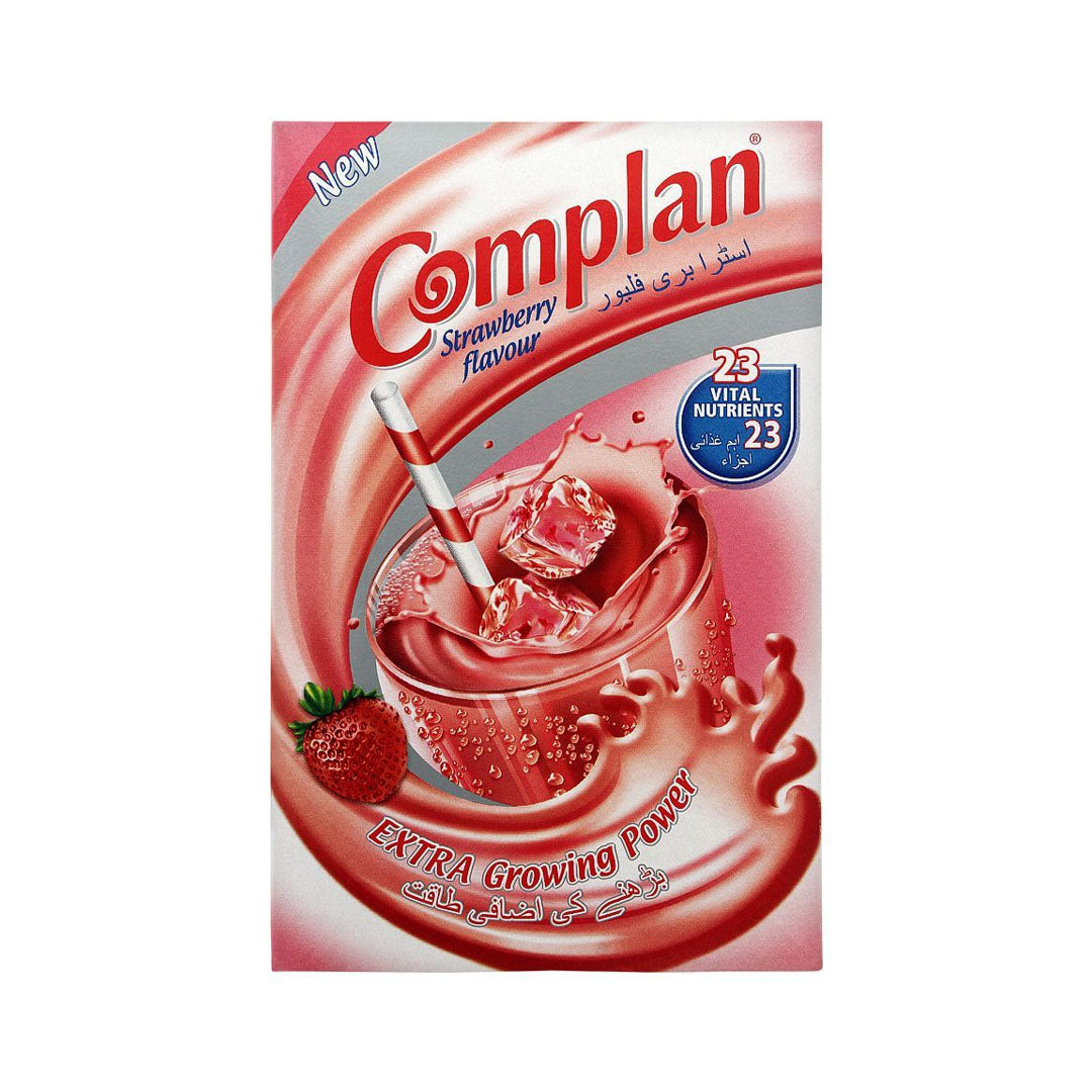 COMPLAN STRAWBERRY FLAVOUR DRINKING POWDER BOX 200GM