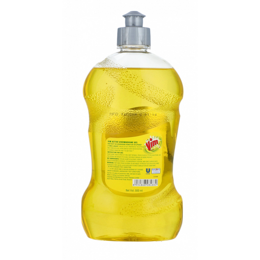 VIM DISHWASH ACTIVE GEL LEMON 500 ML