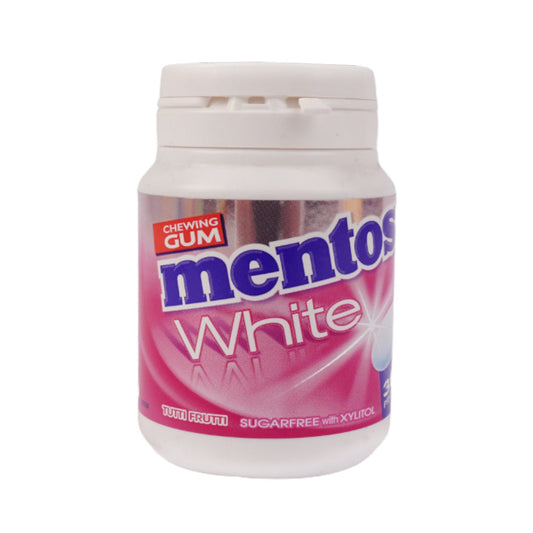 MENTOS CHEWING GUM SUAGR FREE WHITE TUTTI FRUITI 54 GM