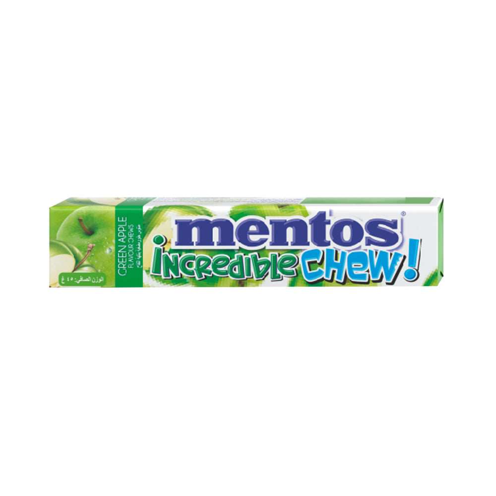 MENTOS INCREDIBLE GREEN APPLE CHEW 45 GM