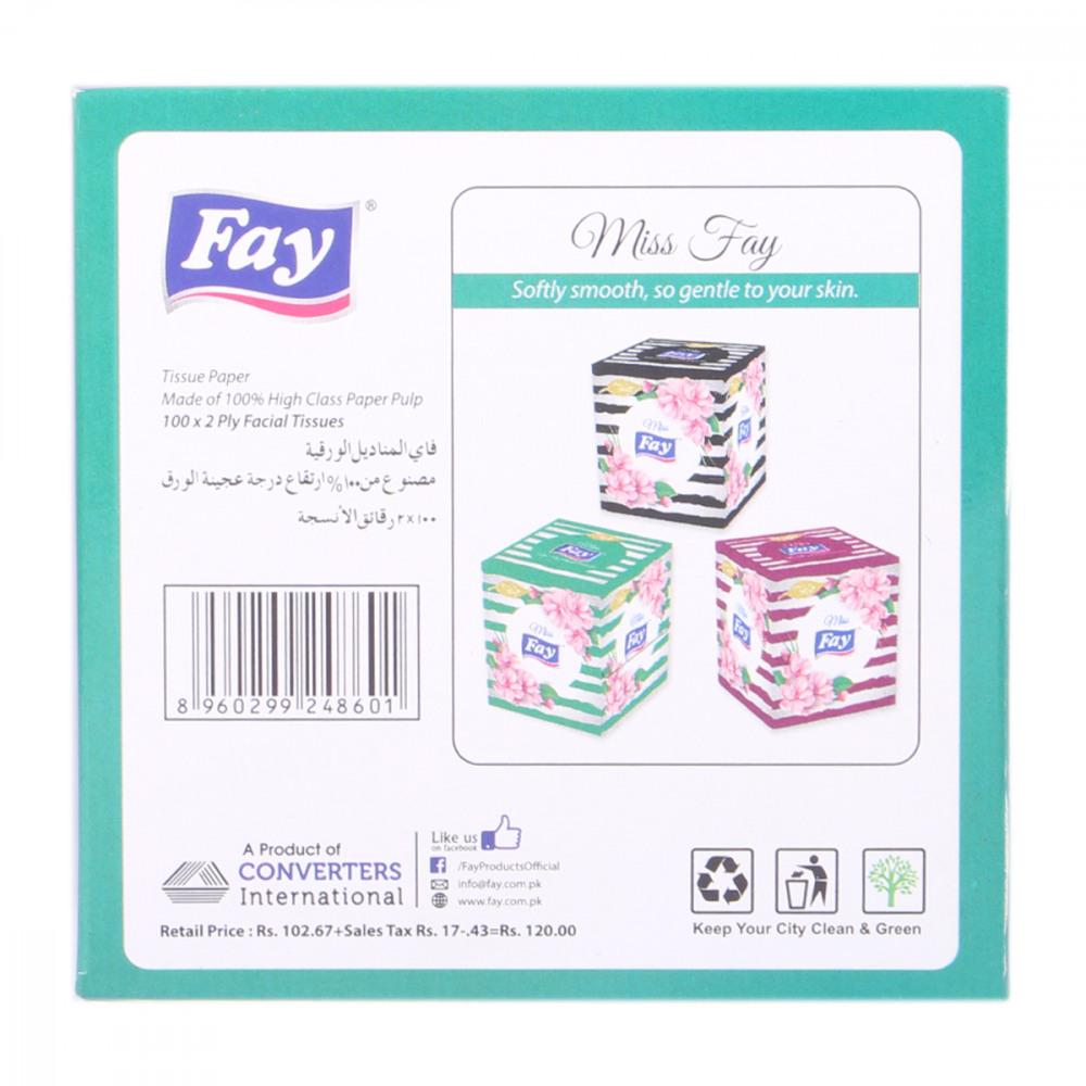 MISS FAY FACIAL TISSUE 100-2 PLY