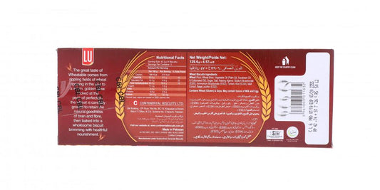 LU WHEATABLE HIGH FIBRE DIGESTIVE BISCUITS 129.6 GM