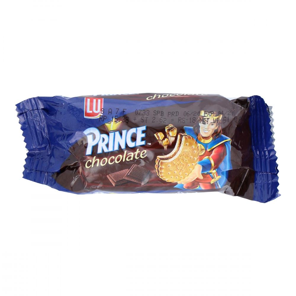 LU PRINCE CHOCOLATE SANDWICH BISCUITS HALF ROLL 55.2 GM