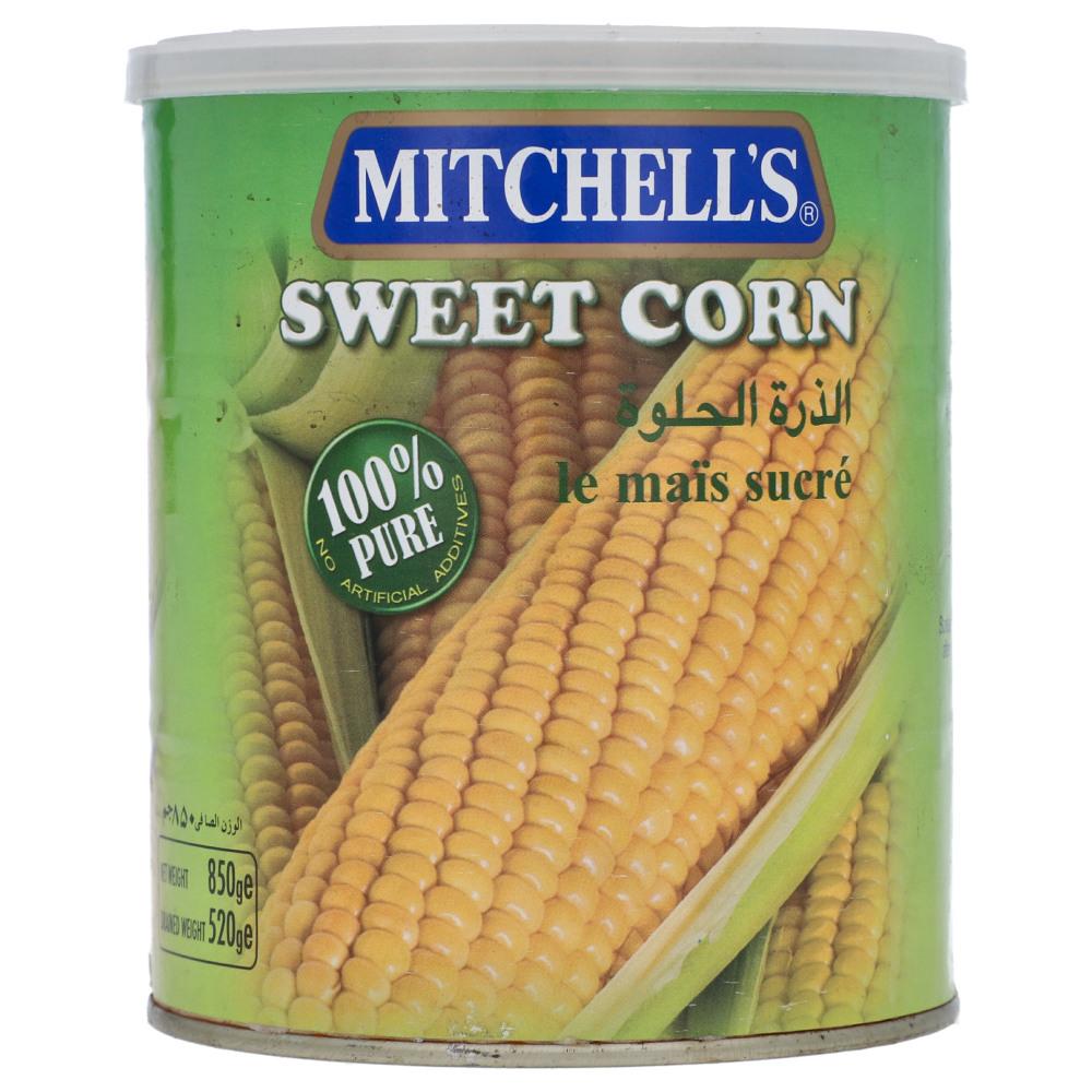 MITCHELLS SWEET CORN LARGE(TIN) 850 GM