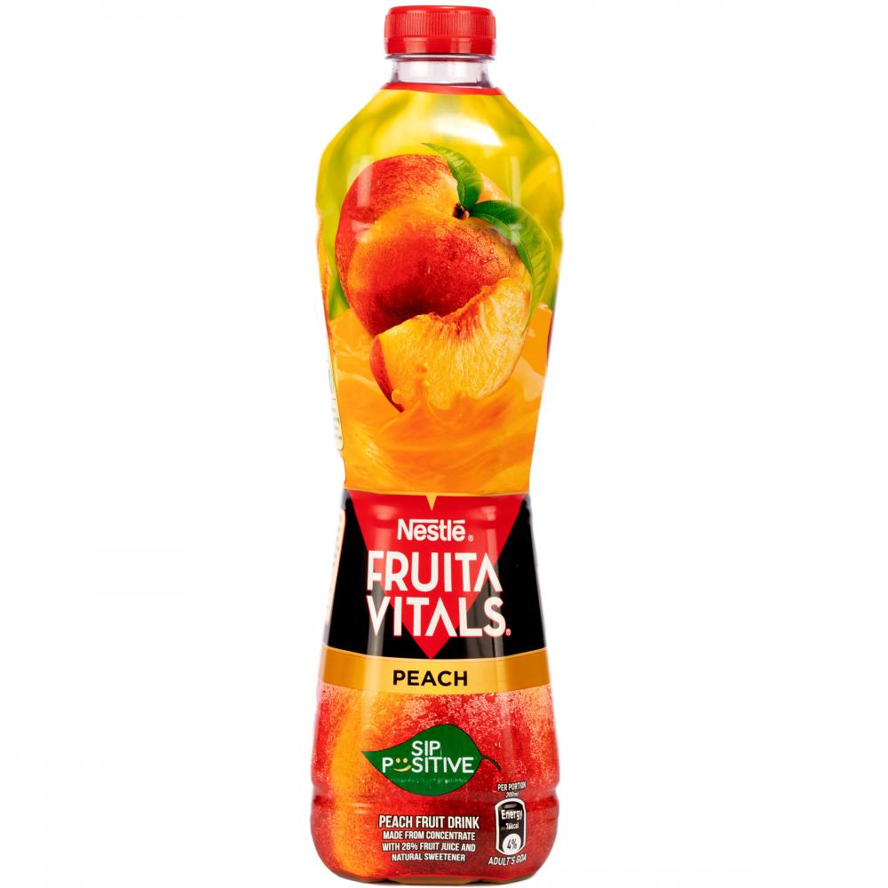 NESTLE JUICE FRUITA VITALS PEACH NECTAR BOTTLE 1 LTR