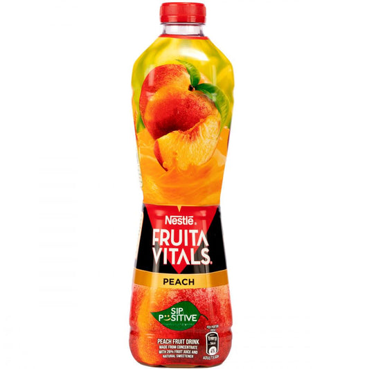 NESTLE JUICE FRUITA VITALS PEACH NECTAR BOTTLE 1 LTR-CARTON