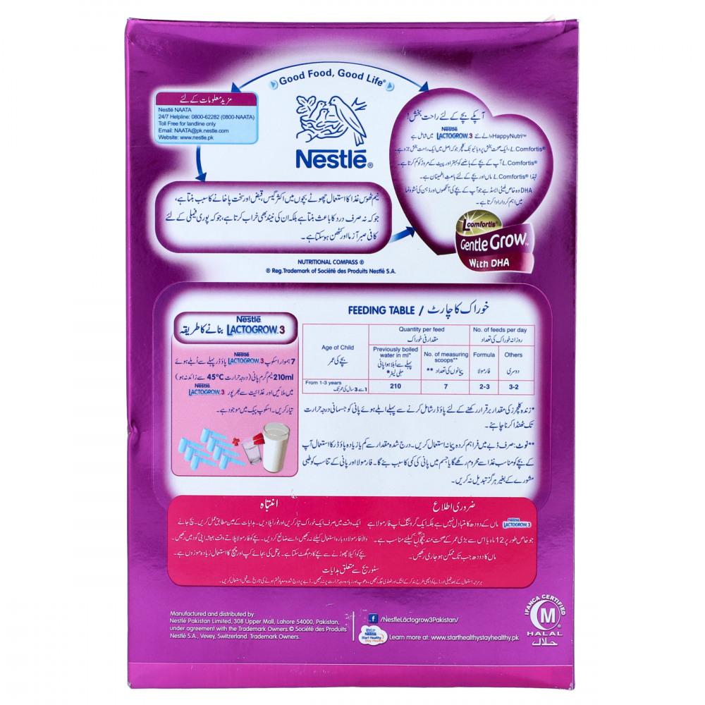 NESTLE LACTOGROW 3 MILK POWDER GENTLE GROW 800 GM