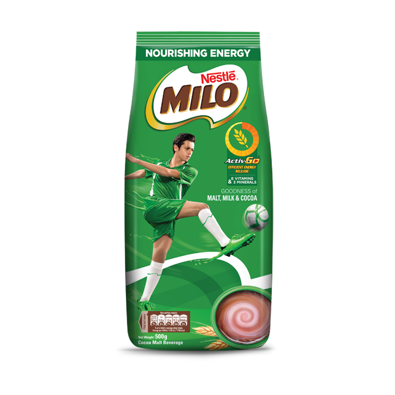 NESTLE MILO POWDER ACTIVE-GO POUCH 500 GM