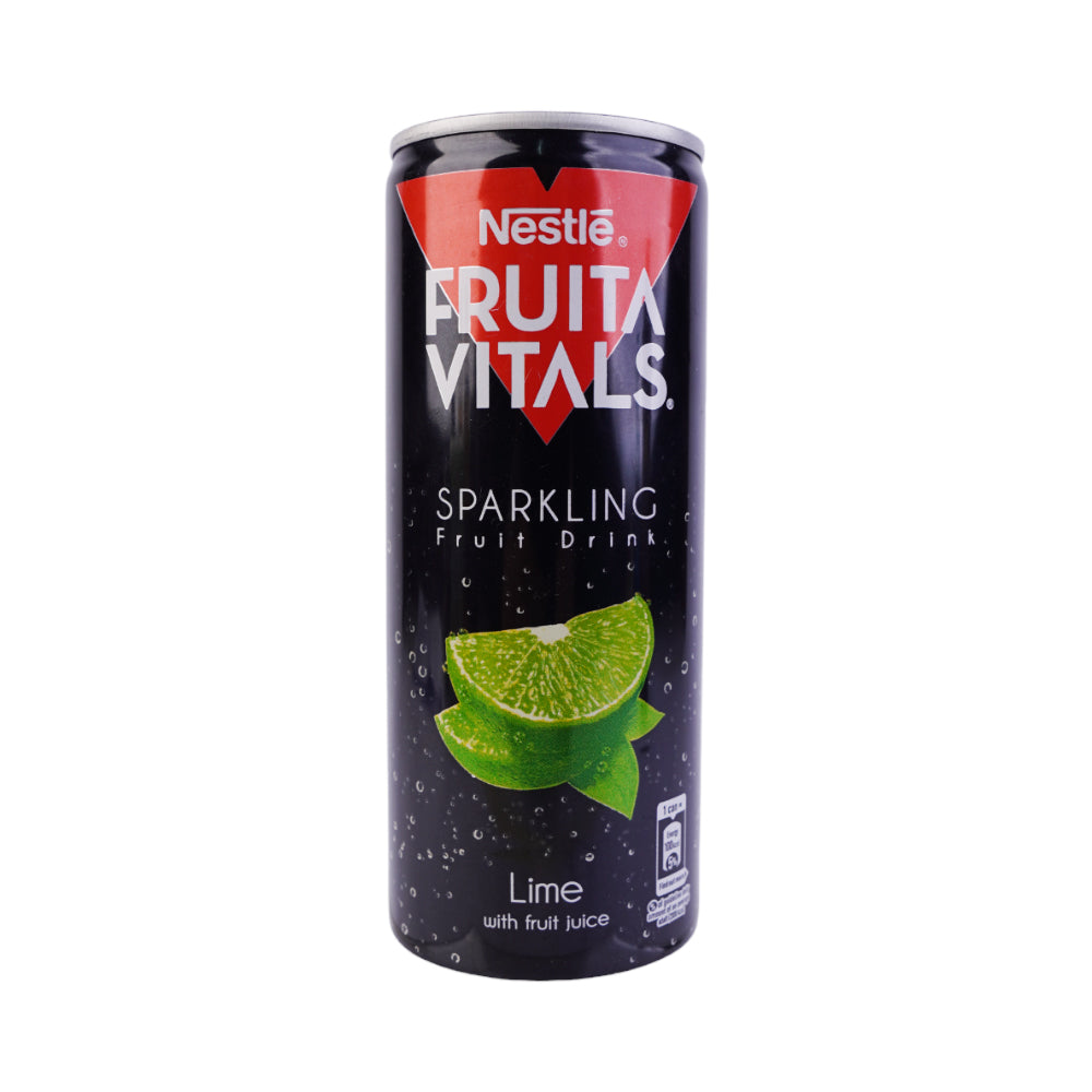 NESTLE FRUITA VITALS SPARKLING FRUIT DRINK LIME CAN 250ML