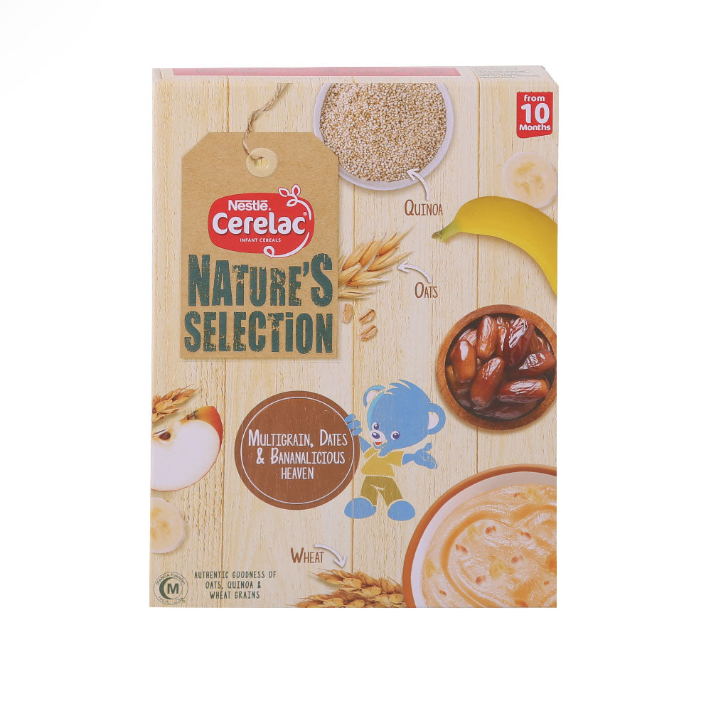 NESTLE CERELAC MULTIGRAIN DATES & BANANA 10 MONTHS 350GM