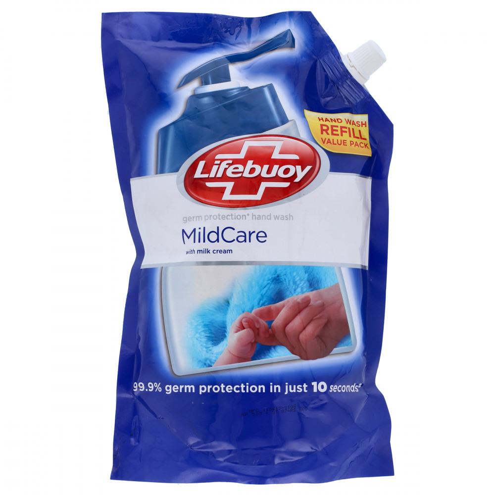 LIFEBUOY HAND WASH MILDCARE WITH MILK CREAM REFILL 900ML