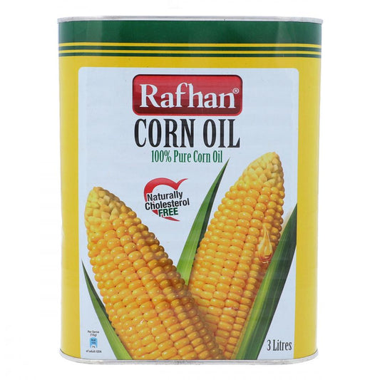 RAFHAN CORN OIL TIN 3 LTR BASIC