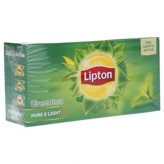 LIPTON GREEN TEA PURE LIGHT 25 TEA BAGS 32.5GM