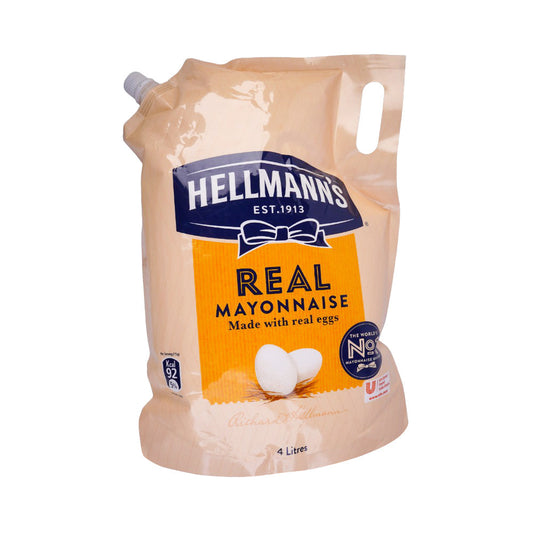 HELLMANNS REAL MAYONNAISE WITH REAL EGG 4 KG