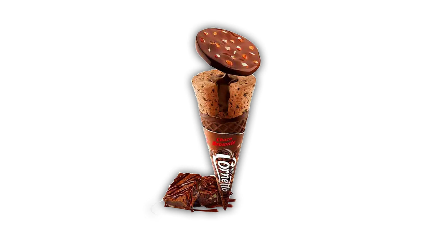 WALLS CORNETTO BROWNIE ICE CREAM 105ML