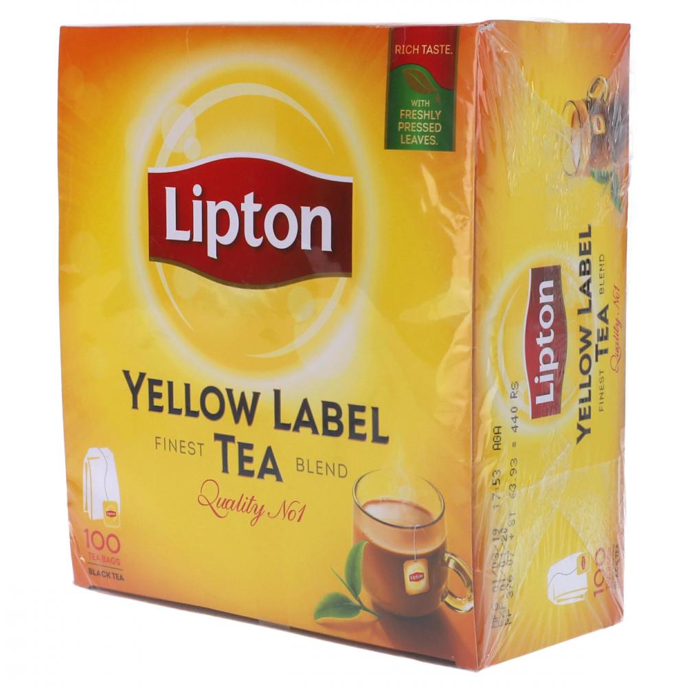 LIPTON YELLOW LABEL BLACK TEA (100 TEA BAGS)