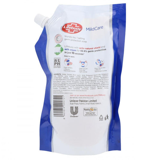 LIFEBUOY HANDWASH MILDCARE REFILL POUCH 450 ML