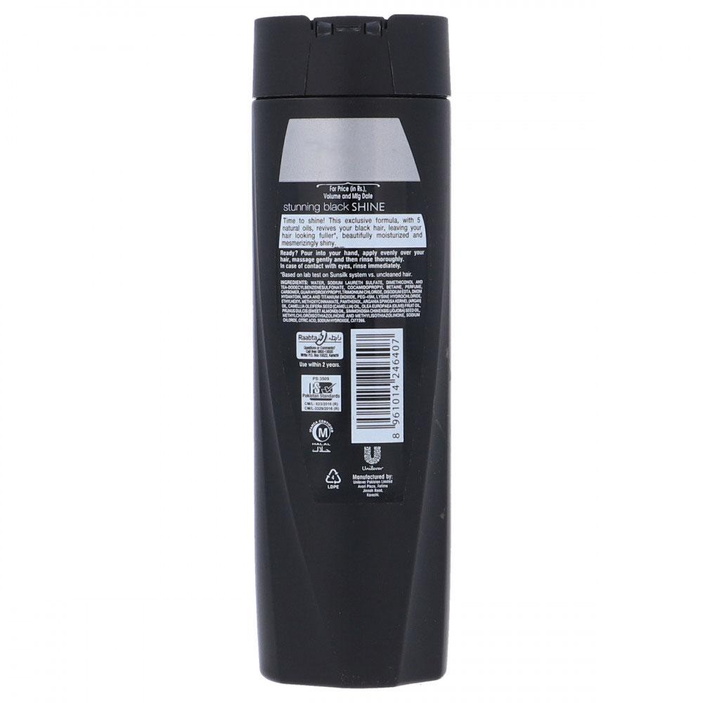 SUNSILK SHAMPOO STUNNING BLACK SHINE 185 ML