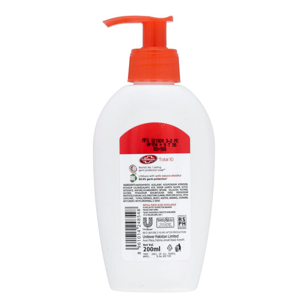 LIFEBUOY HAND WASH TOTAL 10 200 ML