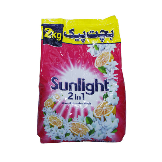 SUNLIGHT WASHING POWDER 2IN1 CLEAN & JASMINE PINK 2KG