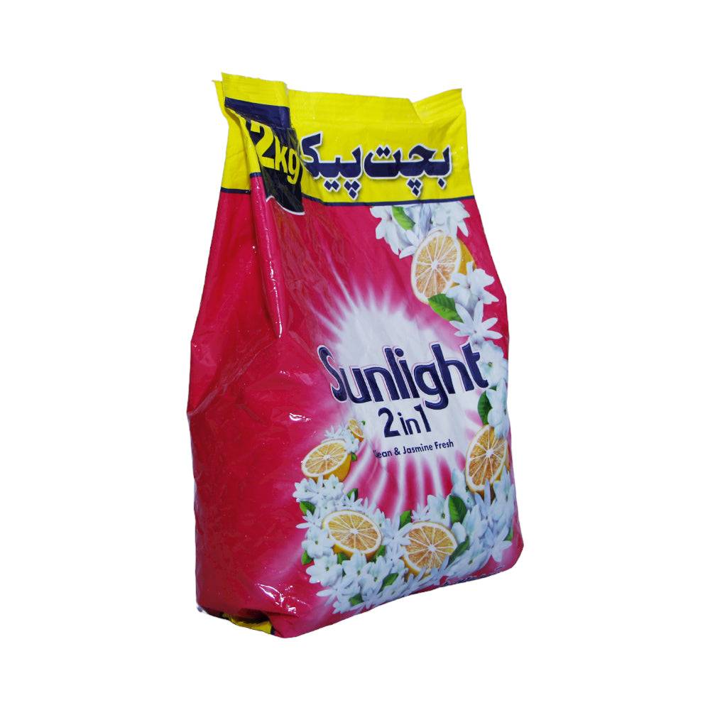 SUNLIGHT WASHING POWDER 2IN1 CLEAN & JASMINE PINK 2KG