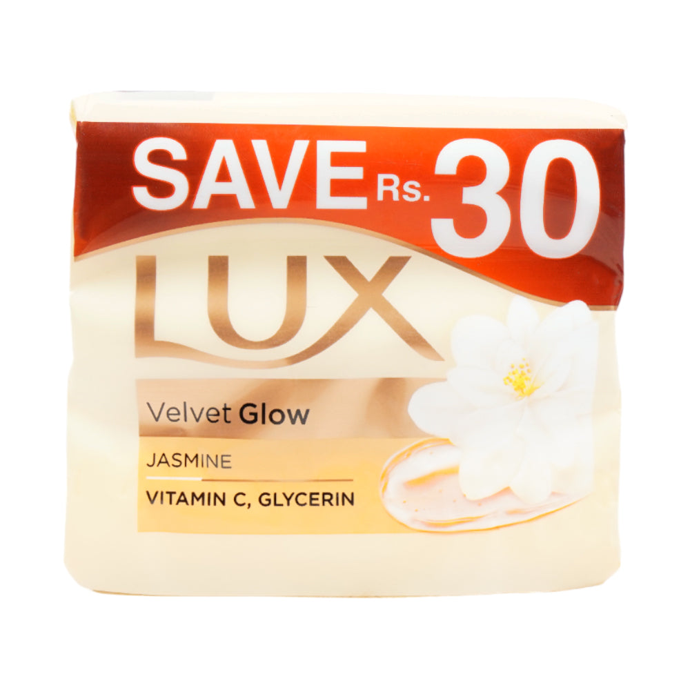 LUX SOAP VELVET GLOW JASMINE VITAMIN E 3X128 GM