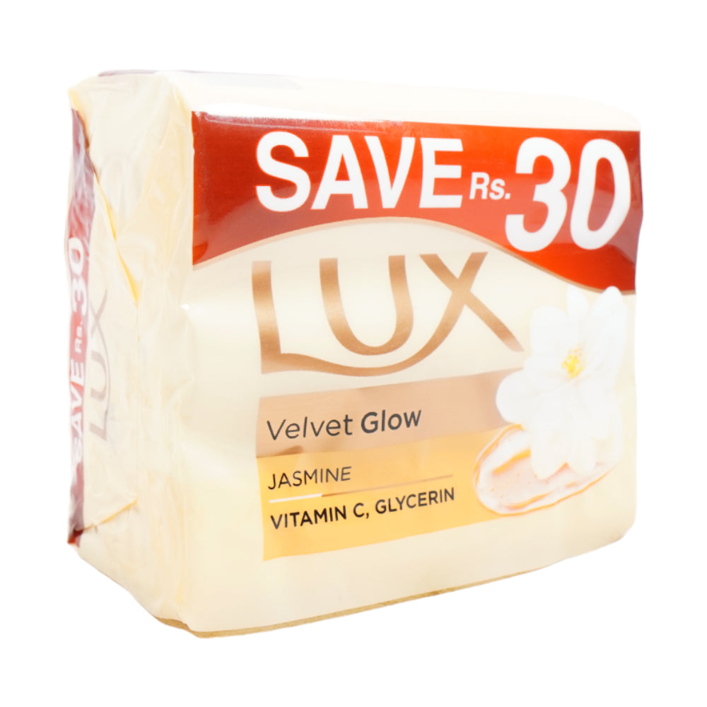 LUX SOAP VELVET GLOW JASMINE VITAMIN E 3X128 GM